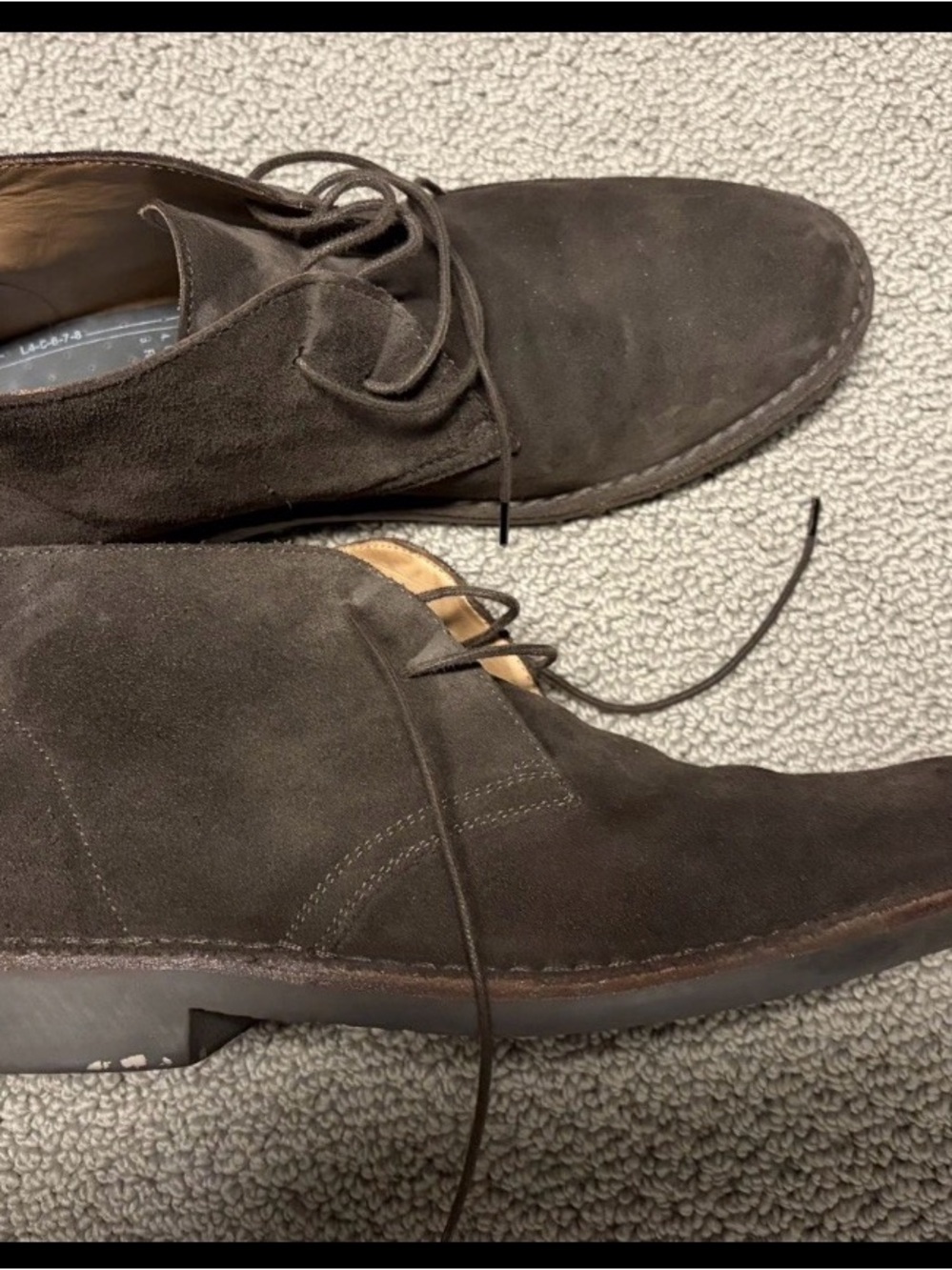 Brooks Brothers Men's Desert Chukka Boots Suede Gum Sole US 11